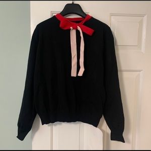 Chicwish Bow Neck Knit Top